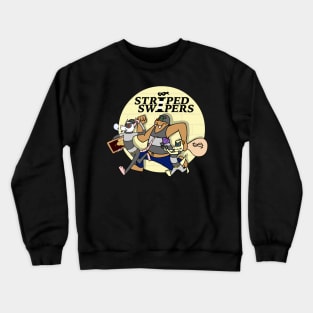 Striped Swiper Art Appreciation Crewneck Sweatshirt